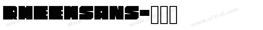 RheemSans字体转换