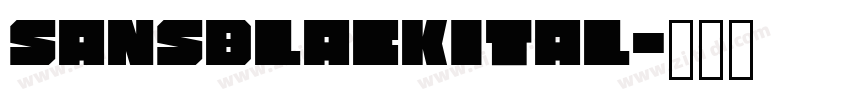 SansBlackITAL字体转换