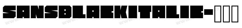 SansBlackITALIC字体转换