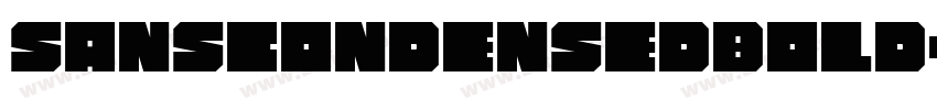 SansCondensedBOLD字体转换