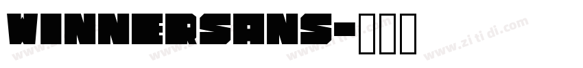 WinnerSans字体转换