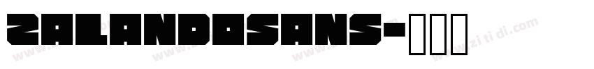 ZalandoSans字体转换