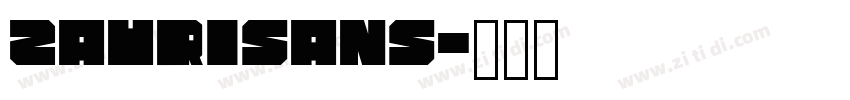 ZauriSans字体转换