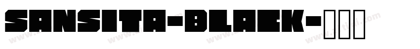 sansita-black字体转换