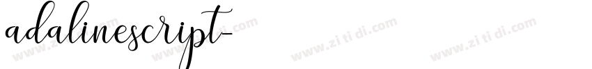 adalinescript字体转换