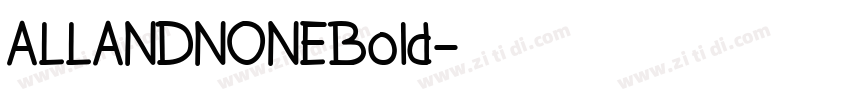 ALLANDNONEBold字体转换