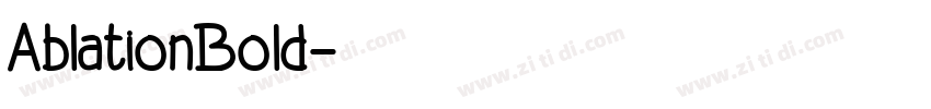 AblationBold字体转换