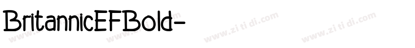 BritannicEFBold字体转换