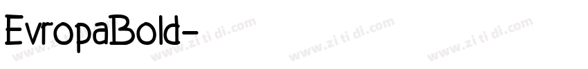 EvropaBold字体转换