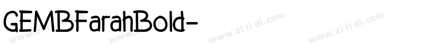 GEMBFarahBold字体转换