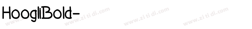 HoogliBold字体转换