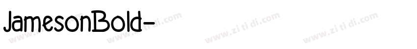 JamesonBold字体转换