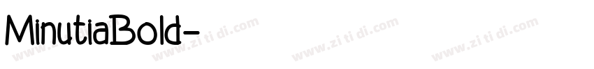 MinutiaBold字体转换
