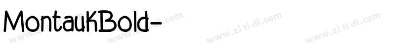 MontaukBold字体转换