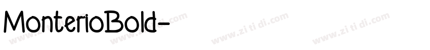 MonterioBold字体转换
