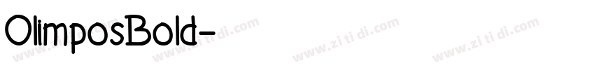 OlimposBold字体转换