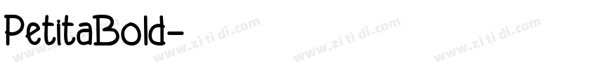 PetitaBold字体转换