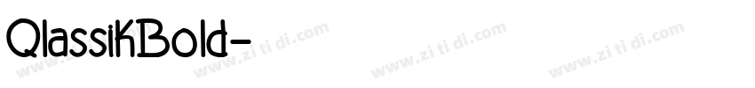 QlassikBold字体转换