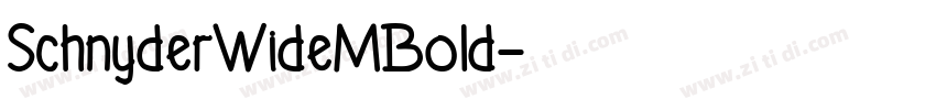 SchnyderWideMBold字体转换