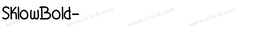 SklowBold字体转换