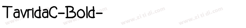 TavridaC-Bold字体转换