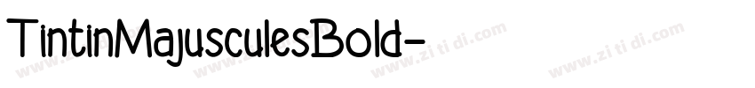 TintinMajusculesBold字体转换