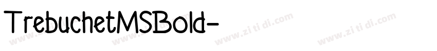 TrebuchetMSBold字体转换