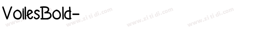 VoilesBold字体转换