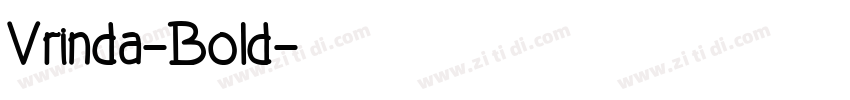 Vrinda-Bold字体转换