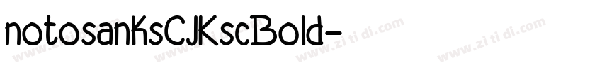 notosanksCJKscBold字体转换