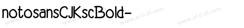 notosansCJKscBold字体转换