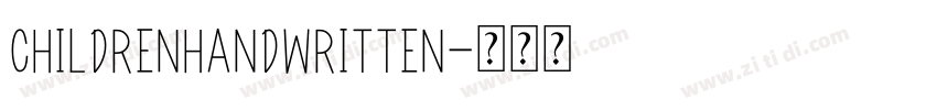 ChildrenHandwritten字体转换