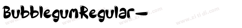 BubblegumRegular字体转换