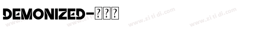 Demonized字体转换