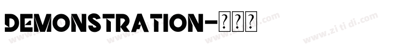 Demonstration字体转换