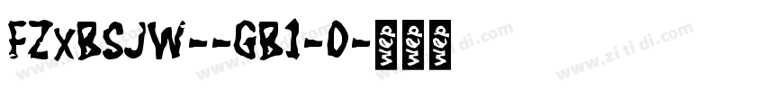 FZxBSJW--GB1-0字体转换