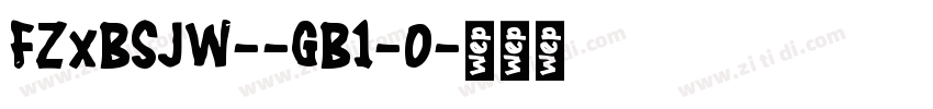 FZxBSJW--GB1-0字体转换