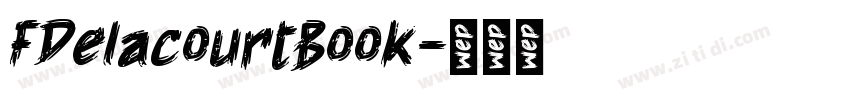 FDelacourtBook字体转换
