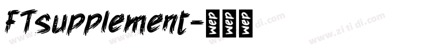 FTsupplement字体转换