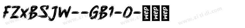 FZxBSJW--GB1-0字体转换