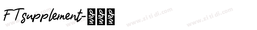 FTsupplement字体转换
