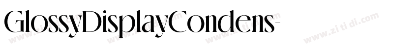 GlossyDisplayCondens字体转换