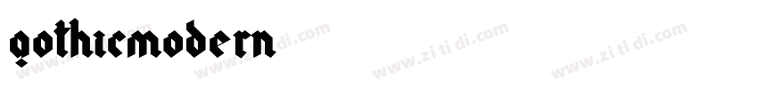 gothicmodern字体转换