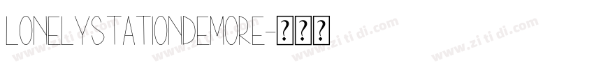 LonelyStationDemoRe字体转换