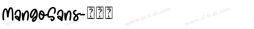 MangoSans字体转换