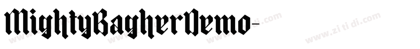 MightyBagherDemo字体转换