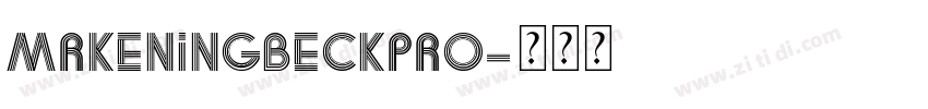 MrKeningbeckPro字体转换
