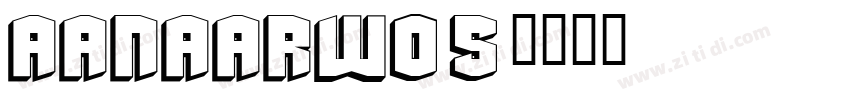 AanaarW05字体转换