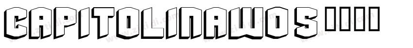 CapitolinaW05字体转换