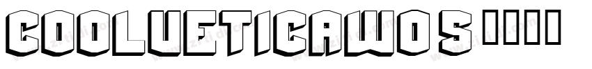 CoolveticaW05字体转换